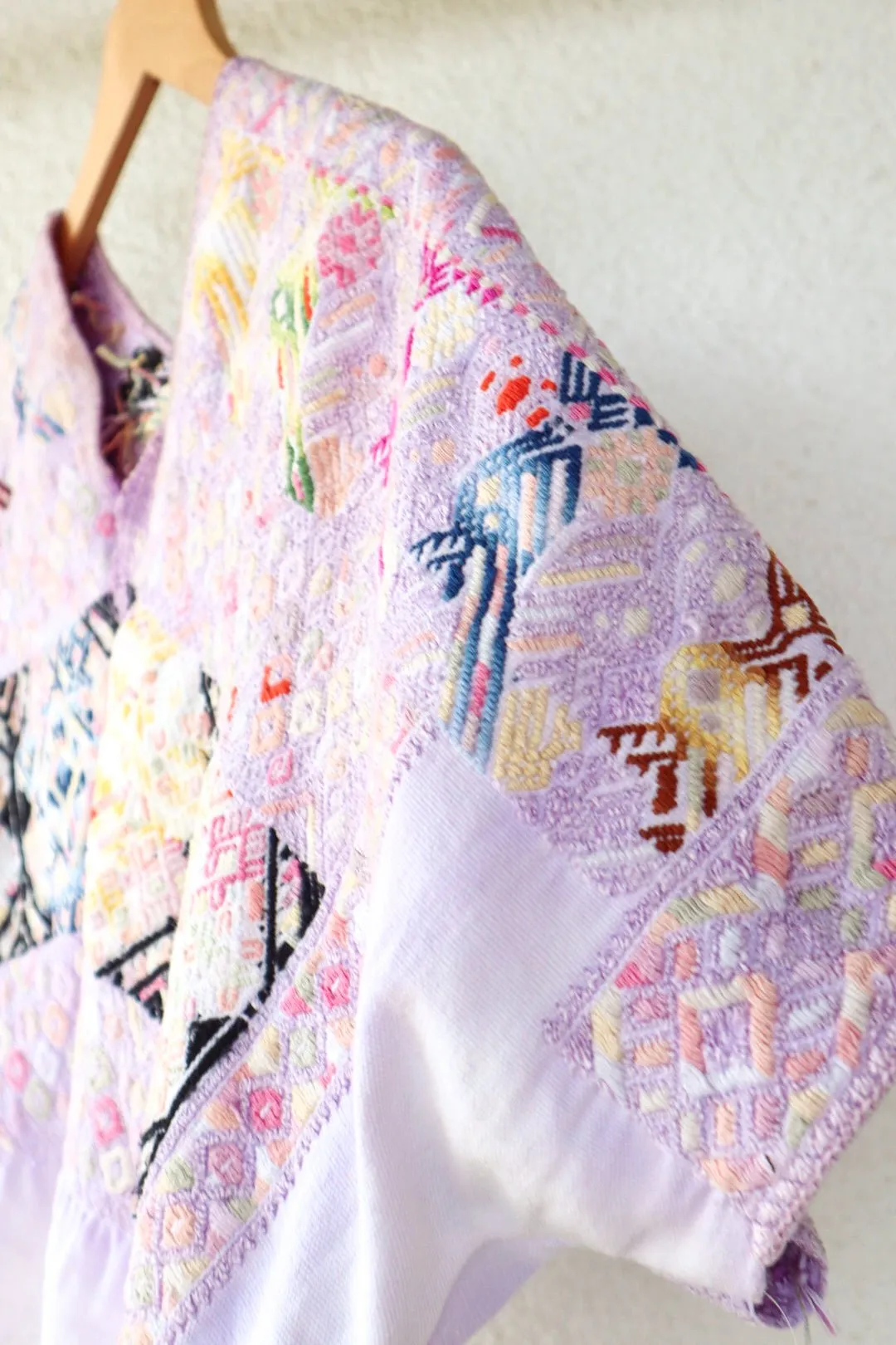 Vintage Huipil Top – Handwoven Mayan Blouse from Nahuala