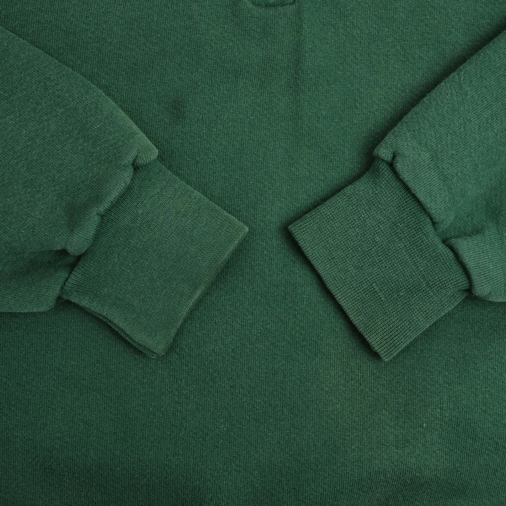 VINTAGE QUARTER 1/4 ZIP GREEN RUSSELL SWEATSHIRT 1990S SIZE SMALL MADE IN USA