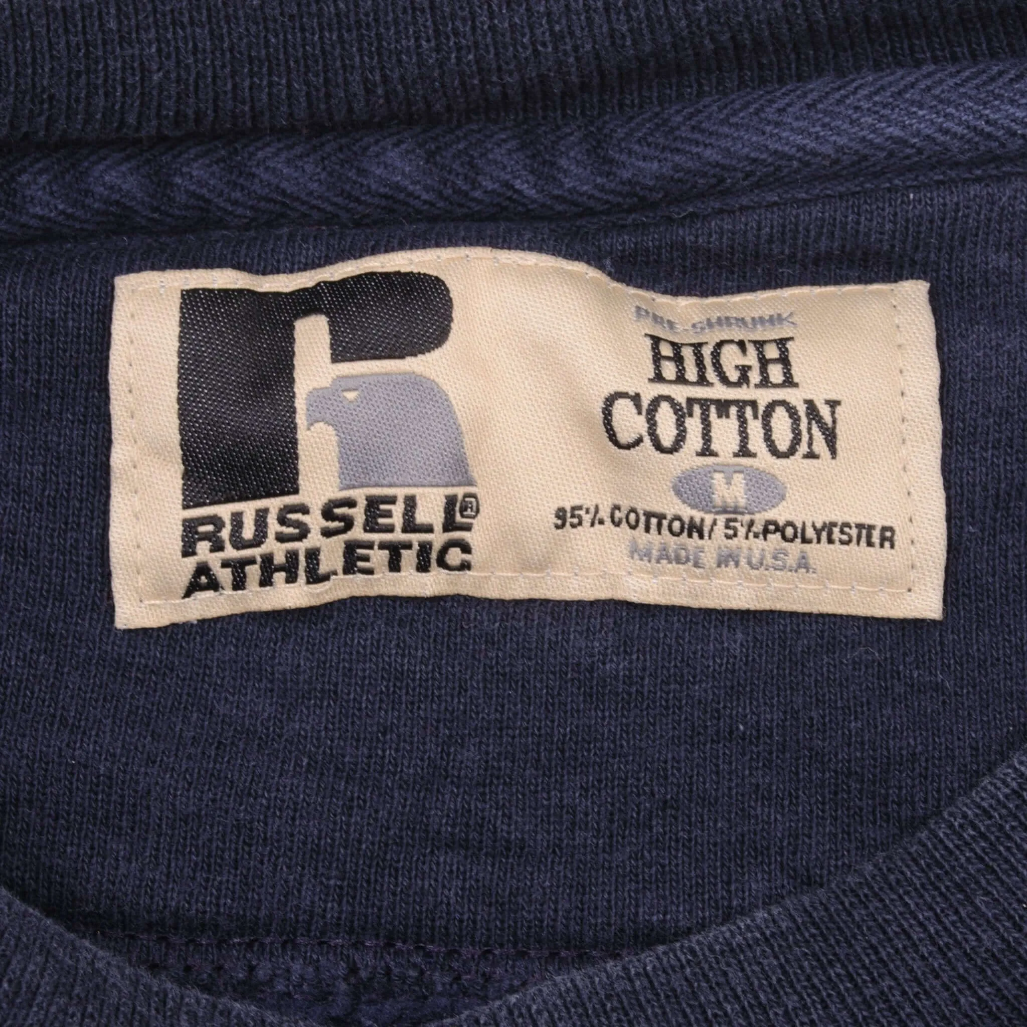 VINTAGE RUSSELL ATHLETIC SPELLOUT SWEATSHIRT 1990S MEDIUM MADE IN USA