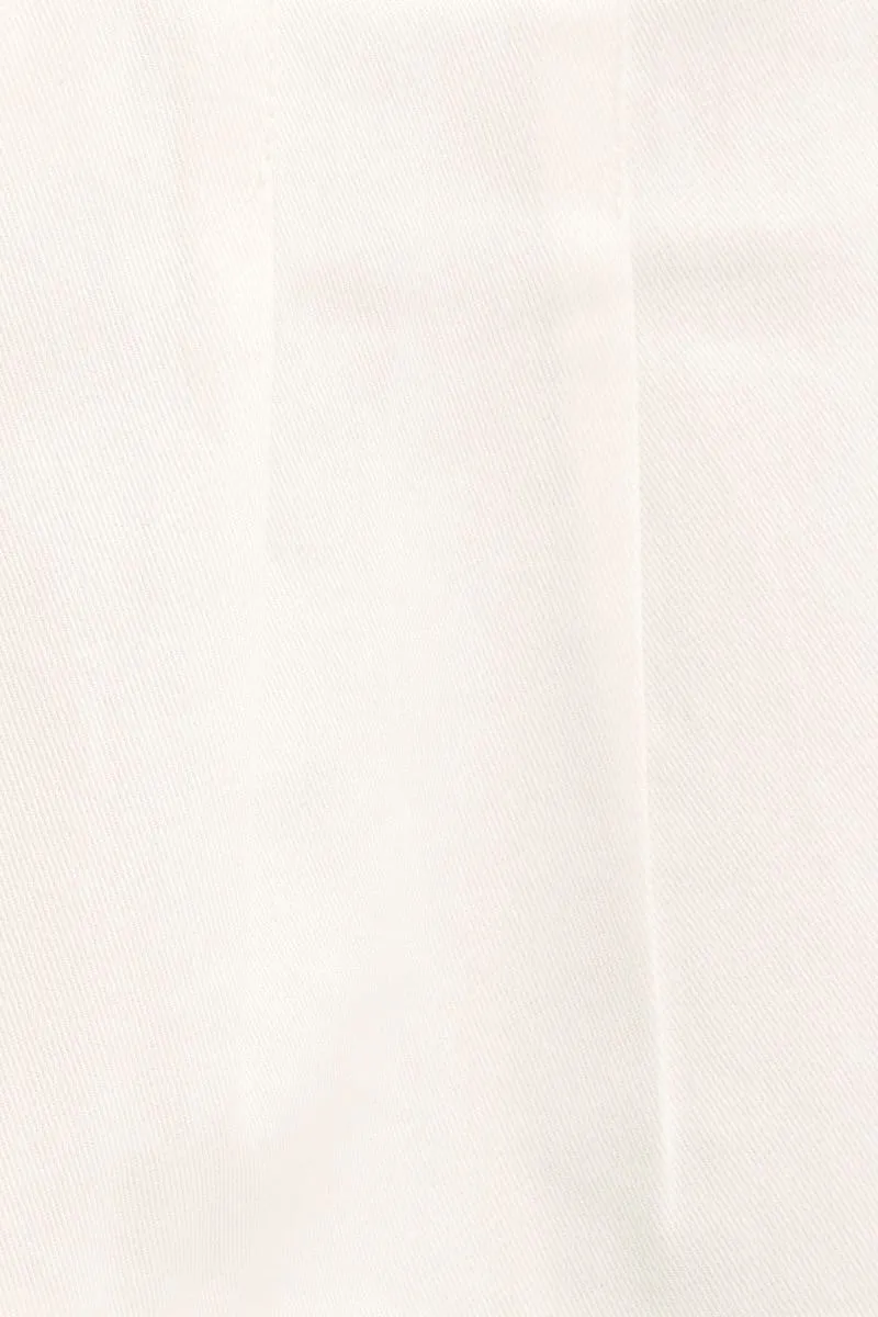 White Pleated Tennis Skirt
