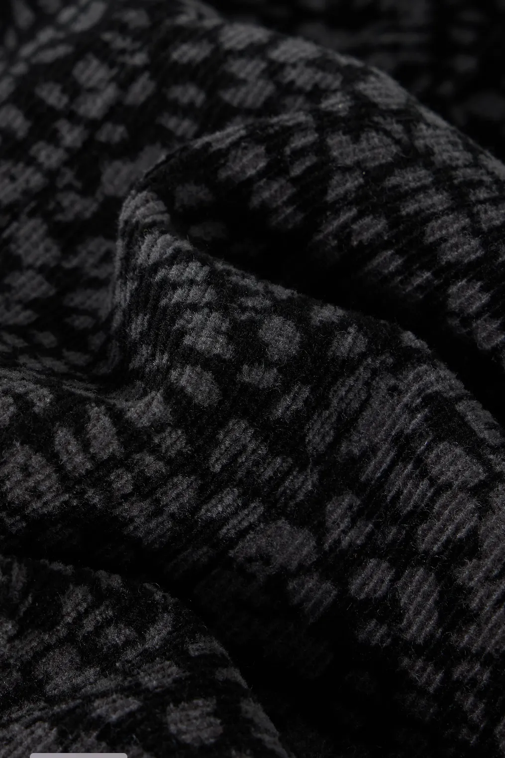 White Stuff Melody Black Print Organic Cord Skirt