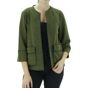 Women's wide sleeve Blazer,Olive