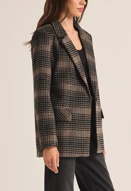 Z Supply - Kingston Relaxed Plaid Blazer Latte