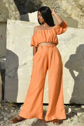 Zadaka Orange Flared Pants