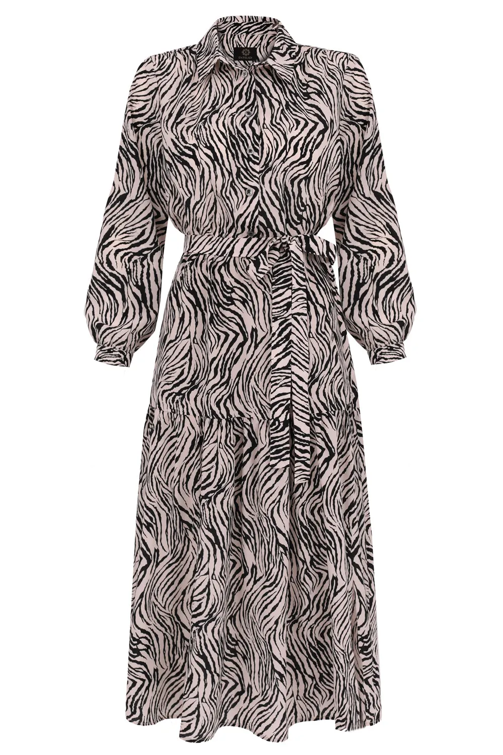 Zebra Silk Dress