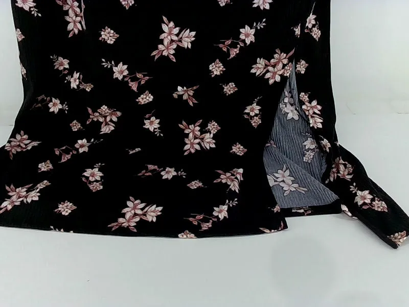 Zenobia Women's 3XLarge Floral Print Black Tank Dress