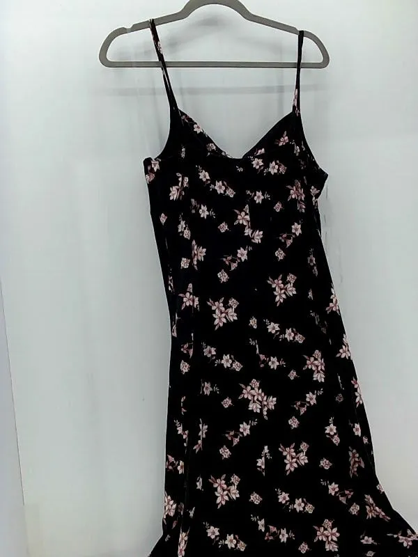 Zenobia Women's 3XLarge Floral Print Black Tank Dress